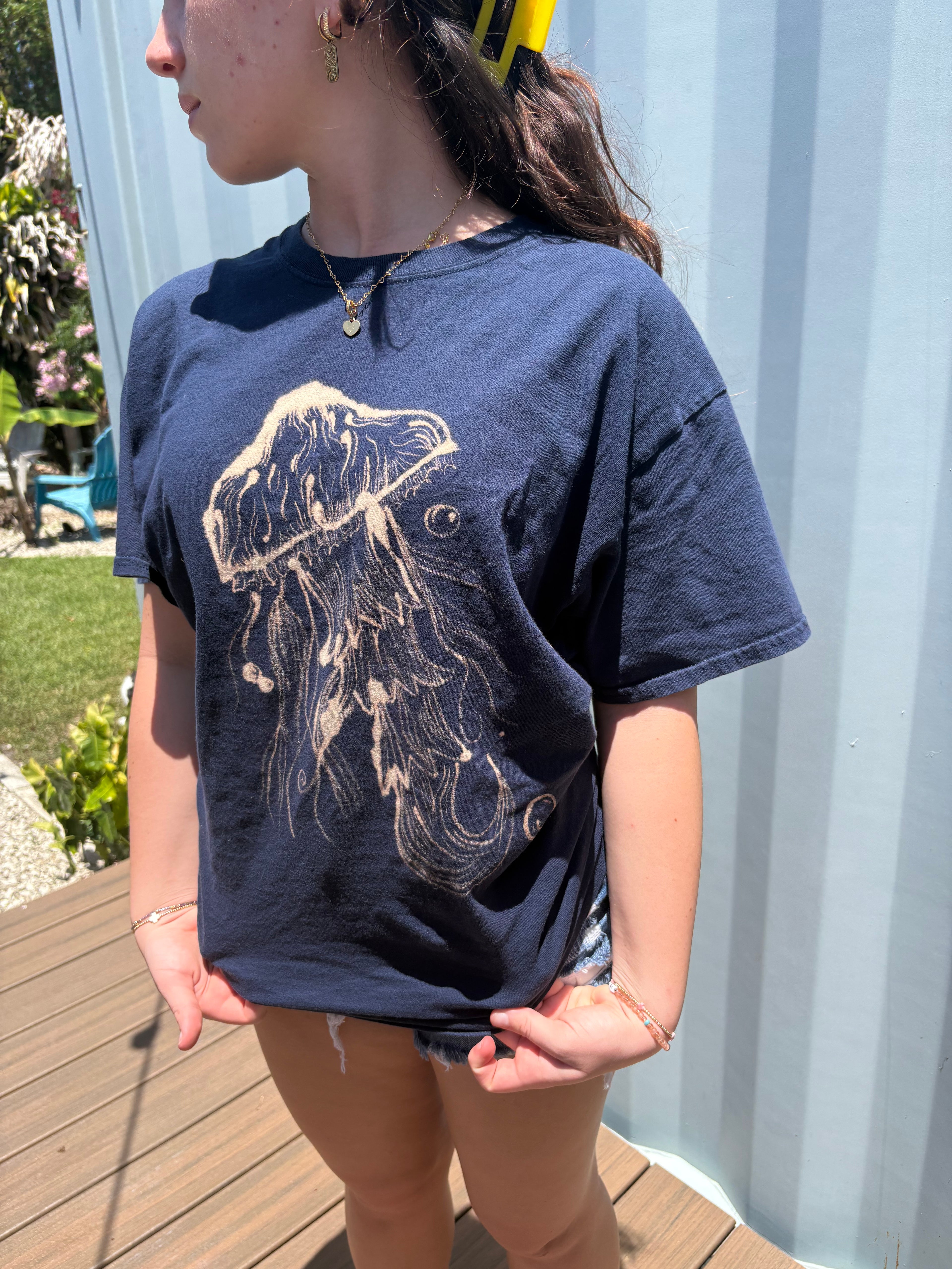 Navy jellyfish tee