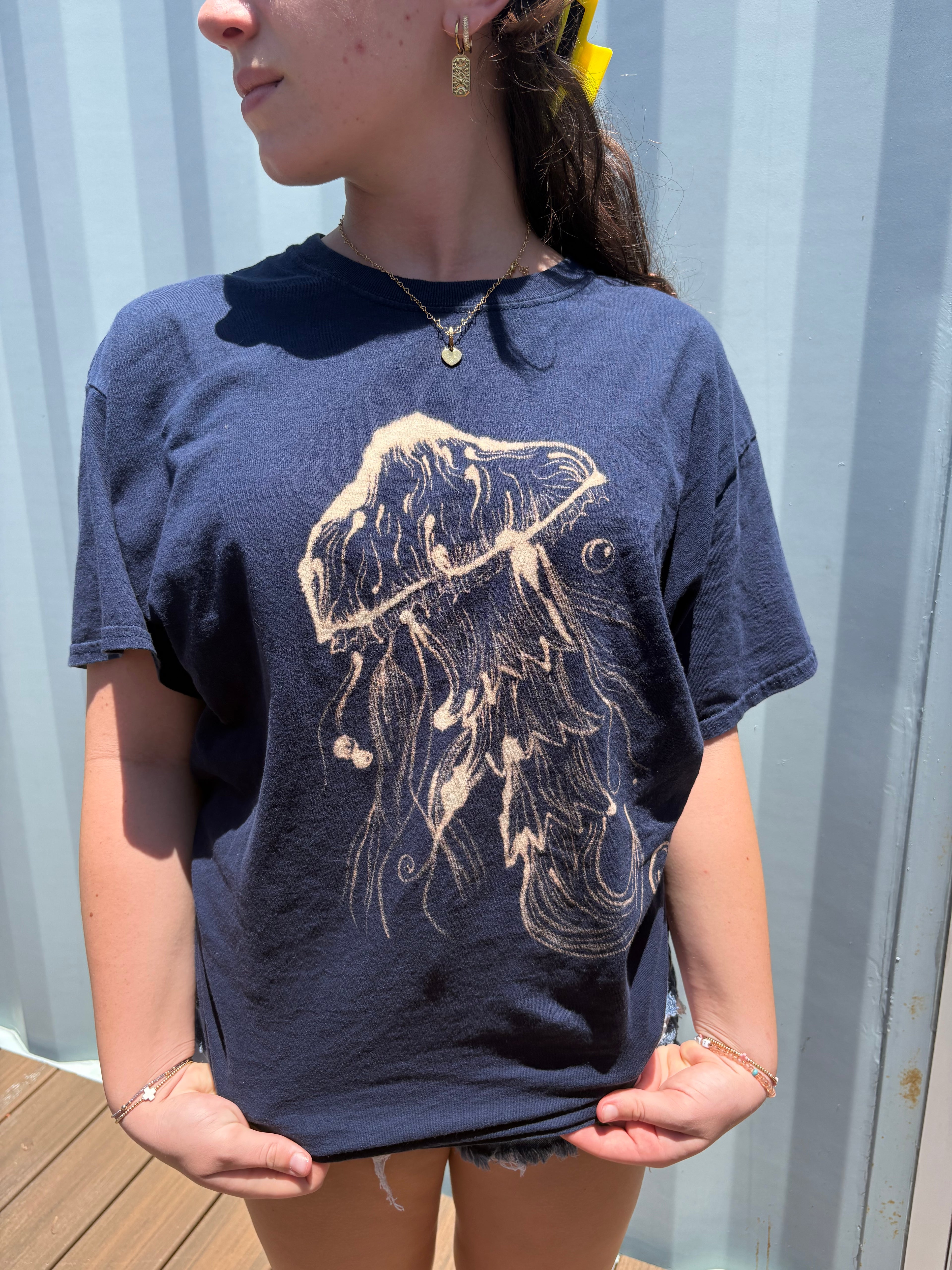 Navy jellyfish tee